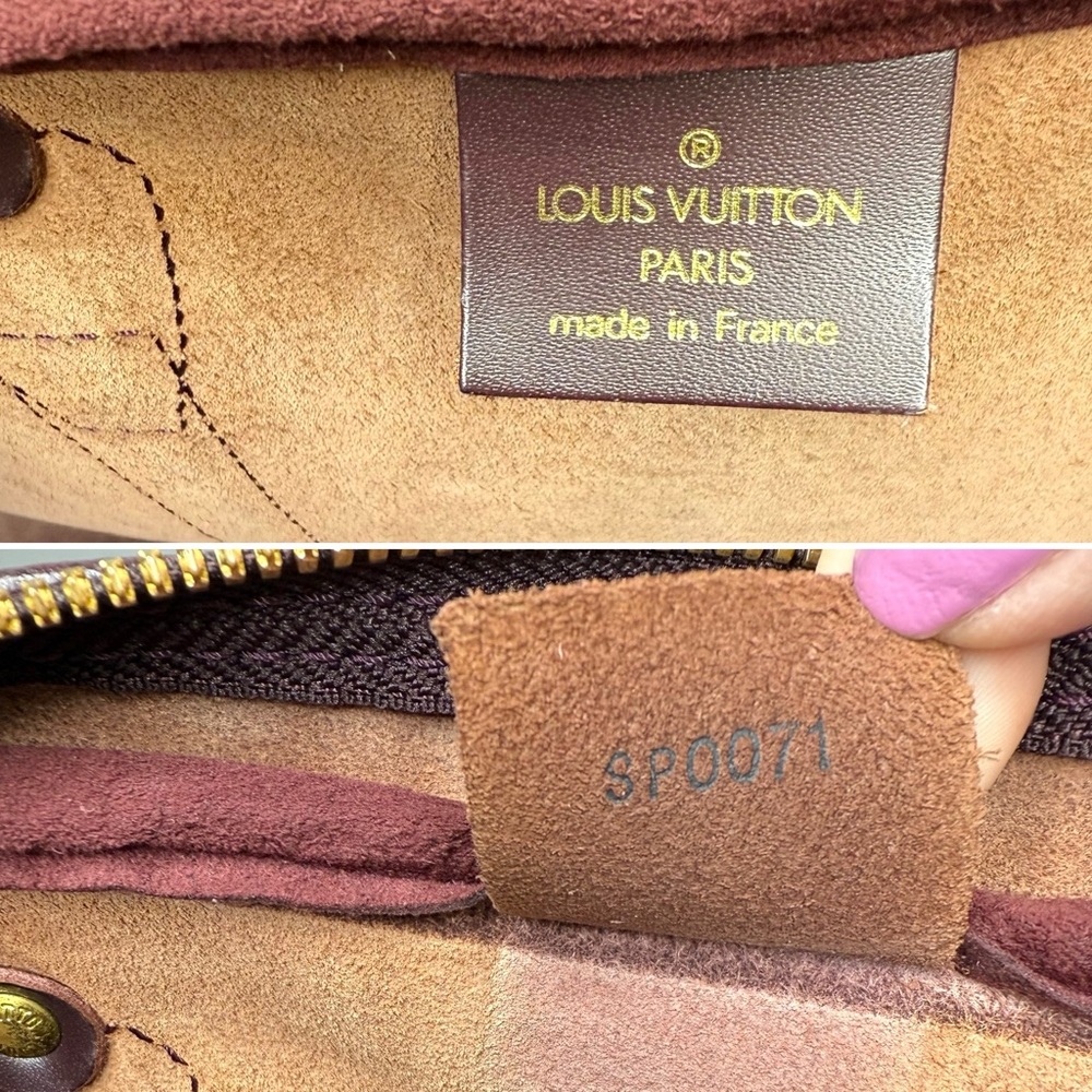 Authentic LOUIS VUITTON Taiga Kendall PM burgundy leather unisex travel bag - Picture 15 of 16